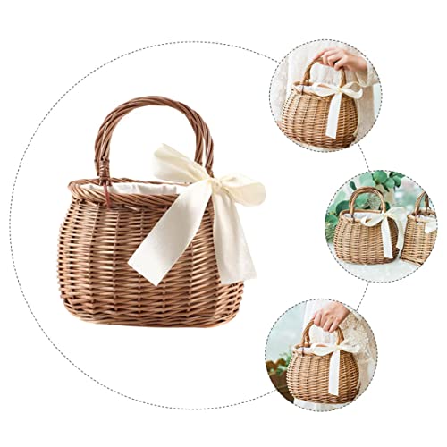 Panier à fleurs tissé Amosfun idéal pour un mariage rustique chic - 7