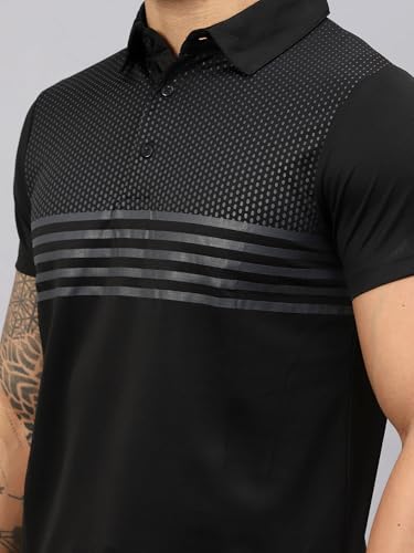 Image of VECTOR X OMT-258 Men's Water Printed Polo T-Shirt