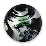 ELITE EZ Hook Reactive Bowling Ball - Great for Entry Level Bowlers Looking for to Curve/Hook Their Bowling Ball (Black/Silver, 15 Pounds)