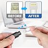 Kit de limpieza para iPhone para limpiador de puerto de carga, kit de limpieza para AirPod y teléfono | Multiherramienta, limpiador de iPhone, cable Lightning de reparación, cargador USB C, altavoz, conector de iPad, compacto y portátil, con estuche de almacenamiento 8
