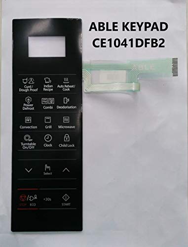 Image of Able CE1041DFB /2 Microwave Oven Membrane Touch Keypad, Black