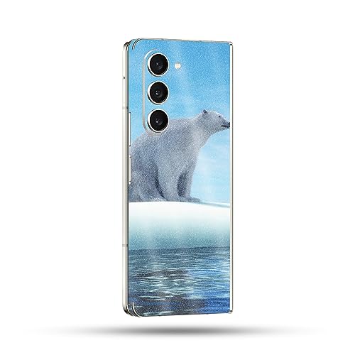 Image of MightySkins Glossy Glitter Skin Compatible with Samsung Galaxy Z Fold 5 Full Wrap - Polar Drift | Protective, Durable High-Gloss Glitter Finish | Easy to Apply & Change Styles | Made in The USA