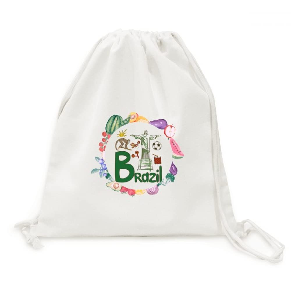 Sac en tissu pliable modèle historique Brésil à sangle résistant