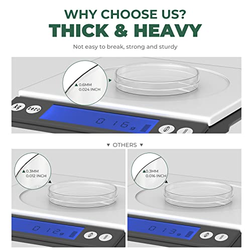 10 Pack Sterile Thick Plastic Petri Dishes With Lid, 90Mm Dia X 15Mm Deep Clear 3 Vents Petri Dish For Lab Science Experiment #TOP4