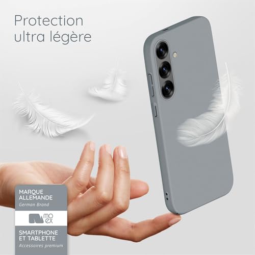 Coque Samsung S25 Plus ultra fine rigide antichoc taupe mat moex - 3