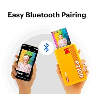 KODAK Mini 2 Retro 2x3 Portable Photo Printer, 38 Sheets, Bluetooth Smartphone Printer for iPhone & Android, Instant Color Prints, 4PASS Dye Sublimation, White