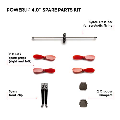 Image of PowerUp Spare Parts Kit for POWERUP 4.0 - Extra Parts for The POWERUP 4.0 Flying Smartphone-Powered Paper Plane Kit.