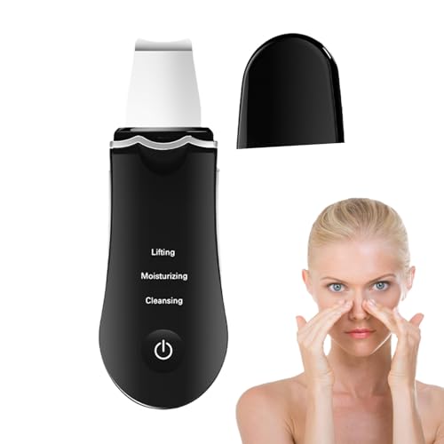 Sghtil Espátula Facial | Espátula Facial Exfoliante Cutáneo Recargable | Limpieza Ultrasónica Profunda para Cara Masaje Facial Frontal Menton Mejillas Nariz