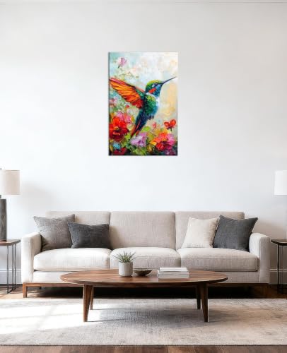 Lienzo de colibrí lleno de color para dar alegría a tu dormitorio 3