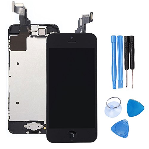 Ibaye para iPhone 5C Pantalla LCD Pantalla táctil digitalizador Lente de Cristal Montaje cámara y botón de Inicio reparación de Repuesto con Herramientas