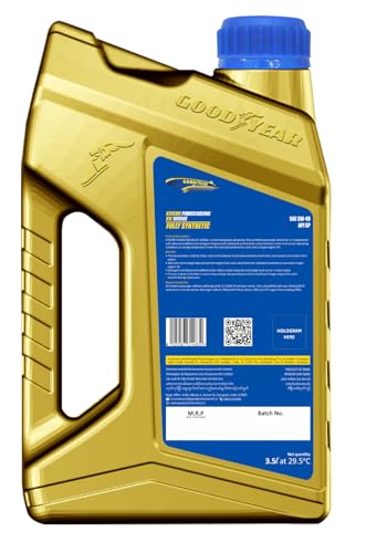 Image of GOODYEAR 3.5 Ltrs 5W40 API SP Xtreme Power Racing FX 10000E Fully Synthetic Engine Oil | High Performance Engine Oil For Car Petrol & Diesel Vehicle Engines | For Engine Longetivity