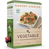SAVORY CHOICE Vegetable Broth Concentrate, 4.5 Liter (1.19 Gallons) Bib - Gluten-Free, Diary-Free Vegetable Broth Concentrate - Bulk, Shelf Stable for Chefs or Aficionados