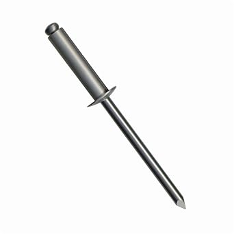 AB4-6-500, Marson, Klik-Fast Open End Rivets, Diameter 0.125 Inch, Mandrel Diameter 0.076 Inch, GR Range 0.313-0.375