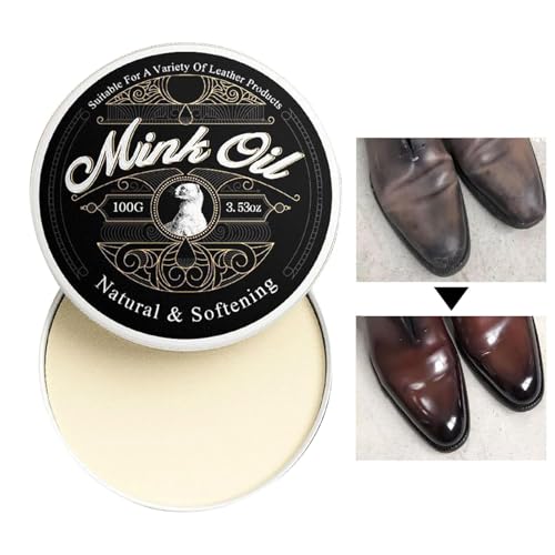 Hqunjikp -shampoing pour Cuir à l'huile de Vison | -shampoing adoucissant et nettoyant pour Cuir | Pâte adoucissante et restaure 100 g – Fournitures de...