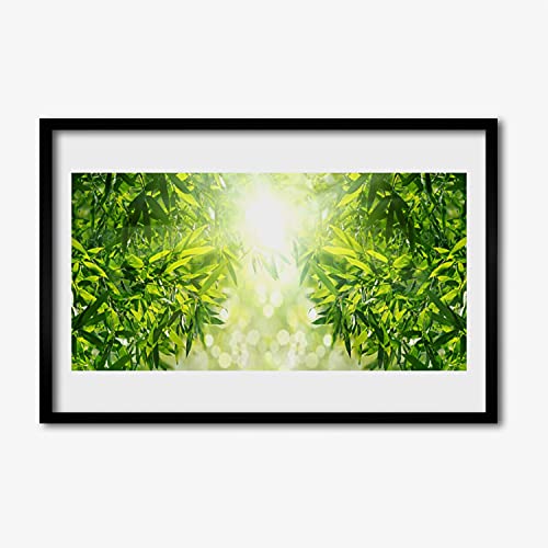 Cadre en MDF murale affiche avec cadre photo plante verte salon cuisine 60x40