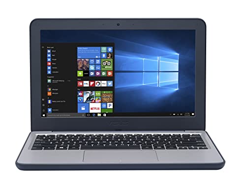 ASUS Laptop with 3 Year Warranty - W202 11.6 HD Laptop (Intel Celeron N3350, 4GB RAM, 64GB eMMC, Windows 10 Professional)