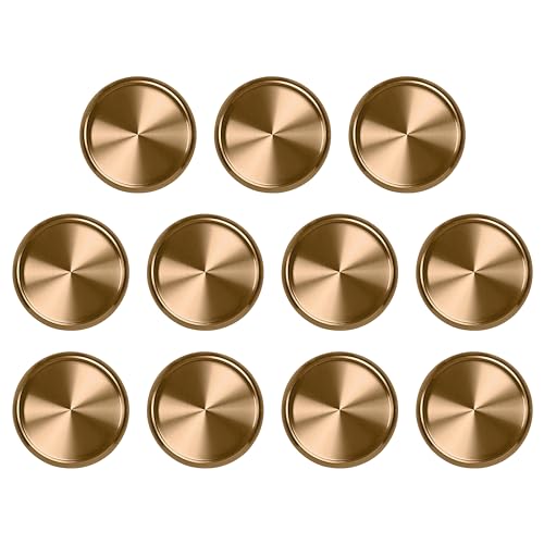 Levenger Aluminum Metal Circa Discs Binder Rings for Discbound Notebooks System, 11 Pack, Gold 1-Inch