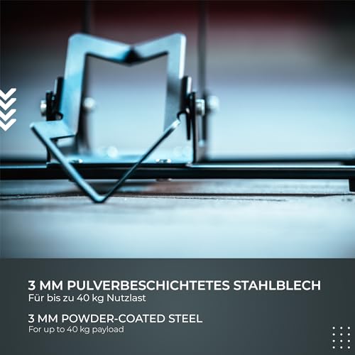 SHREDBROTHERS Fahrradständer Rad Mountainbike Fahrradhalter Boden 26 - 29 Zoll E Bike MTB Rennrad Ständer eBike Ständer f. Hinterrad und Vorderrad Ausstellungsständer Abstellständer