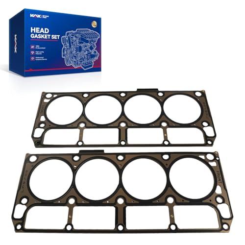 Image of KAX Engine Cylinder Head Gasket Compatible with Chevy Silverado 1500 Avalanche /GMC Sierra 1500 2005-2013, Tahoe Suburban /Yukon XL 1500 2007-2014, Express Corvette Savana 4.8L 5.3L 5.7L, OE# 26190PT