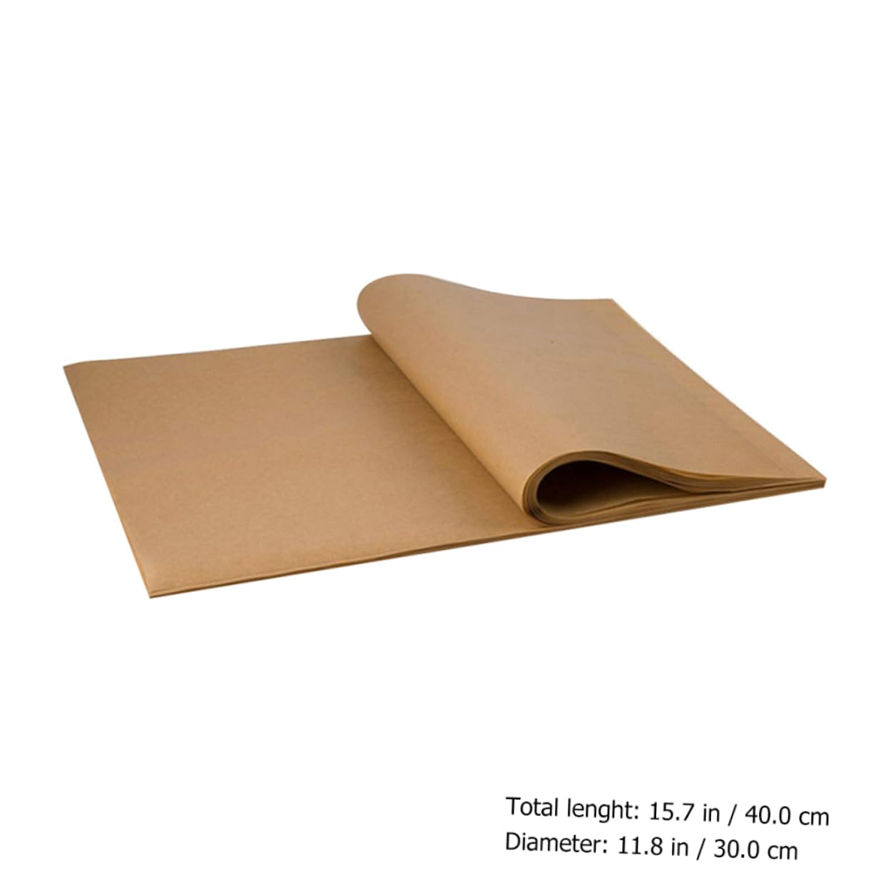 SECFOU Carta da Forno Antiaderente Marrone 200 Pezzi in Polpa di Legno per Cottura al Forno e Friggitrice ad Aria, Resistente alle Alte Temperature, per Dolci e Barbecue