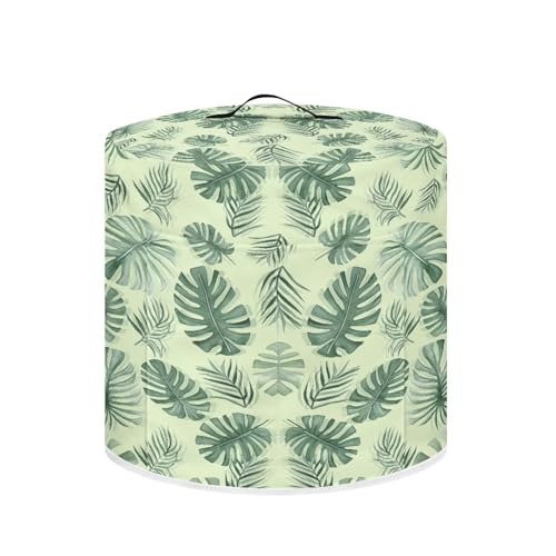 Image of Cozeyat Green Leaves Kitchen Decor Accessories Appliance Dust Cover for Electric Pressure Cooker /Air Fryer /Rice Cooker /Steamer /Toaster,Pressure Cooker Cover 3 qt