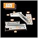 KAFENDA 2 Pieces 80 Degree Foldable Lifting Bracket, Black Spring Hinges are widely Used in Sofa Hinge Lifters, Furniture Storage Support Hinges (White)