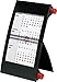 Produktbild rido/idé 7038000202 Drei-Monats-Tischkalender, 1 Seite = 3 Monate, 110 x 183 mm, Kunststoff-Rahmen mit roten Drehknöpfen, Kalendarium 2022 und 2022