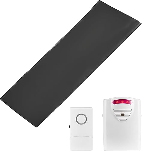 VEVOR Sistema de alarma de cama para adultos mayores, almohadilla de sensor de cama inalámbrica de 14 x 30 pulgadas con buscapersonas, alarmas de