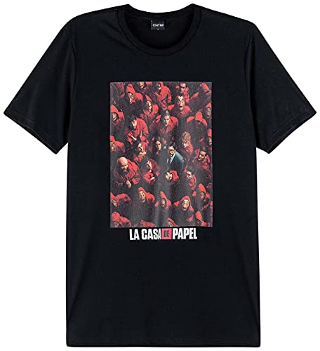 Camiseta Slim La Casa de Papel Enfim Feminino, Preto La Casa, M