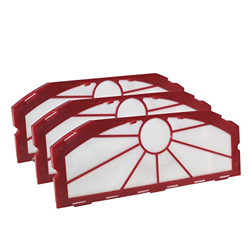 Infinuvo Enhanced Filter for Hovo 510 Series Robotic Vacuums. 3 Pack, White.