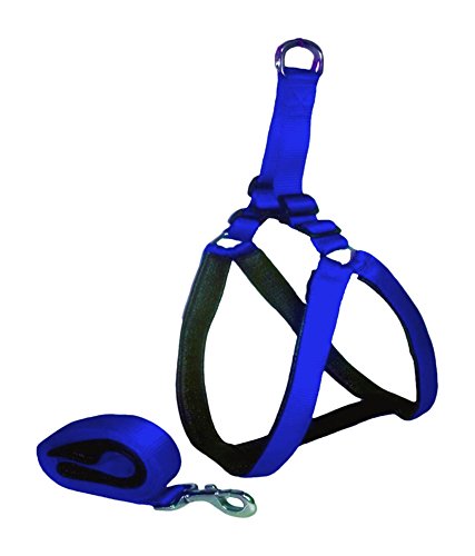 Petsplanet Nylon Adjustable Dog Harness with Padding Large Blue -1 Inch (B00MWMM6U6) Amazon Price History, Amazon Price Tracker