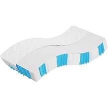 vidaXL Pocket Spring Mattress Medium Firm 100x200 cm - 7 Zones - Foam Layers - Washable Cover