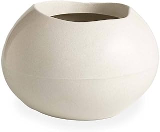 Vaso Seixo 18 X 19 Cm Antique Branco - I Am Green Vasart Seixos Antique Branco 18x19cm
