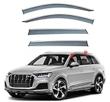 HALODE 4 pezzi Viseras Resistentes a la Intemperie para Audi Q7 MK2 2016-2023,parasole Resistente Alle Intemperie, accessori per Auto durevoli di Alta qualità