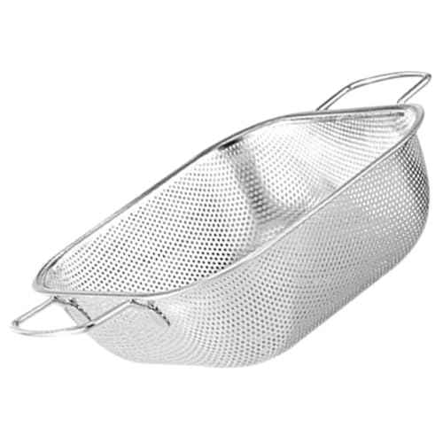 ROMISBABA Colino Scolapasta in Acciaio con Manici Doppi Setaccio per e Verdure Drenante Resistente e per Cucina