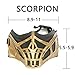 VZQI Kombat Mask Scorpion Mask Halloween Game Cosplay Costume Mens