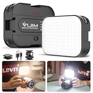 VIJIM VL100C Bi-Color LED Video Light on Camera,Mini Rechargeable 2000mAh LED Camera Lights,CRI95+ Dimmable 2500-6500K…