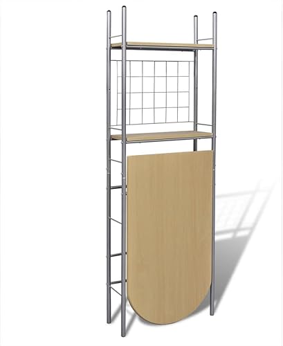 Miniatura 2 de Juego de barra de desayuno plegable con 2 sillas que ahorran espacio de acero y MDF Bistró juego de mesa para espacios pequeños, cocina,