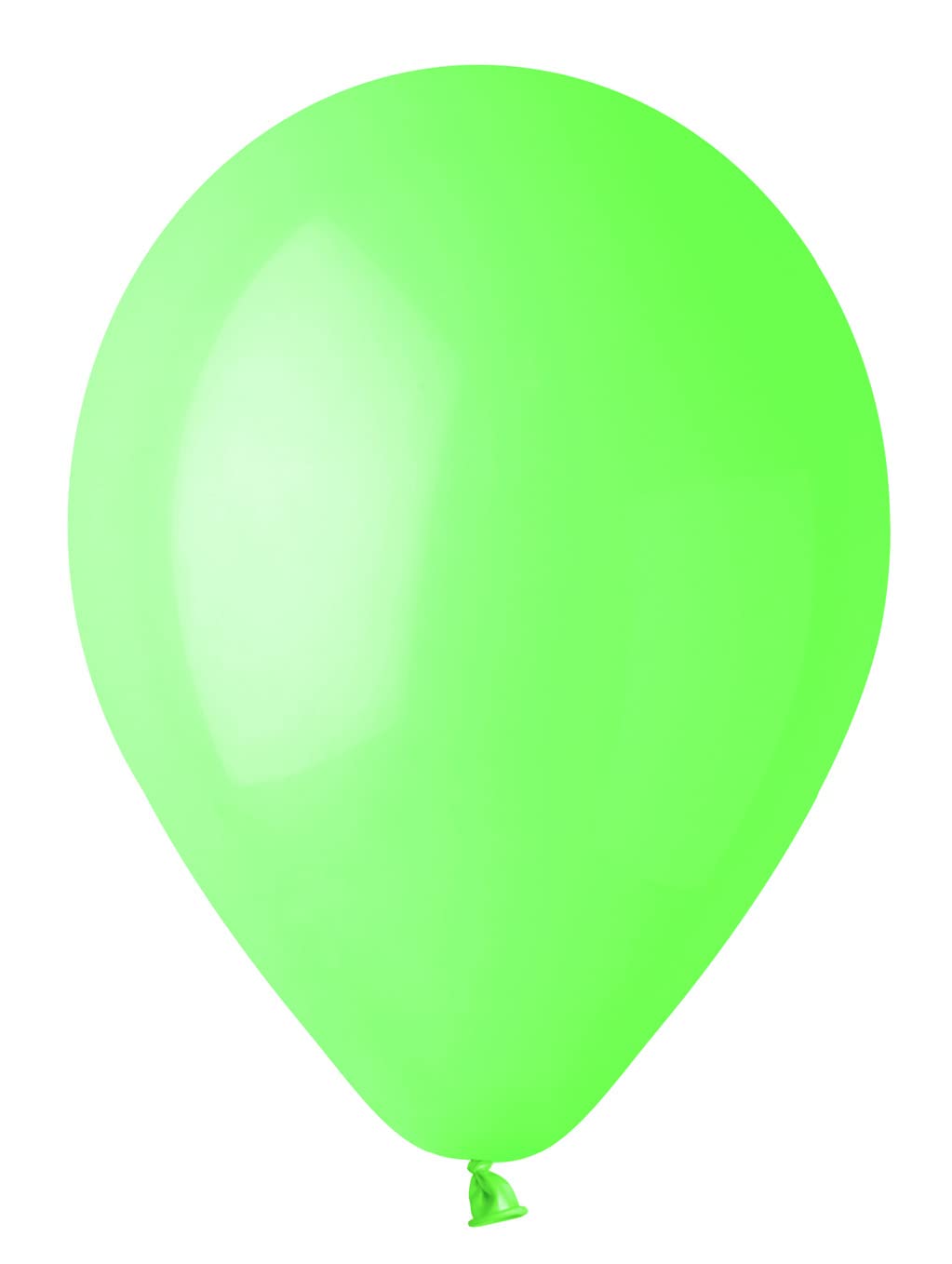 Pack 100 balloons in natural latex Premium Quality G120 (Ø 33cm / 13"), pastel mint green — image 1
