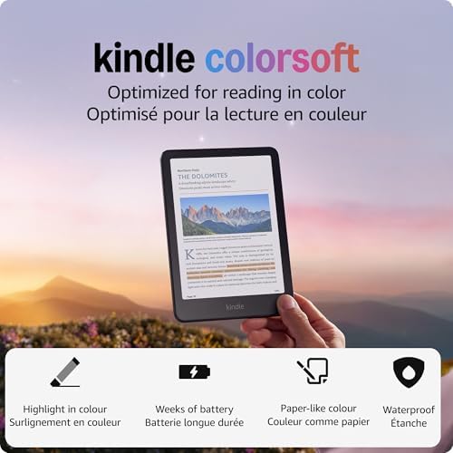 Amazon Kindle Colorsoft 16 GB (newest model) – With colour display and adjustable warm light – No ads – Black - View 4