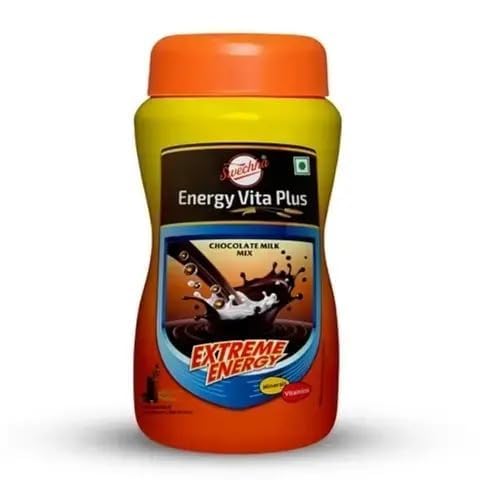 Swechha Energy Vita Plus Chocolate Milk Mix | Nutritional Health Drink Powder | Enriched with Vitamins & Minerals | Chocolate Flavour Energy Drink Mix | Daily Nutrition Supplement for Kids & Adults-picture-11