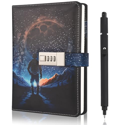 Diary for Boys Ages 8-12, Space Diary with Lock Journal