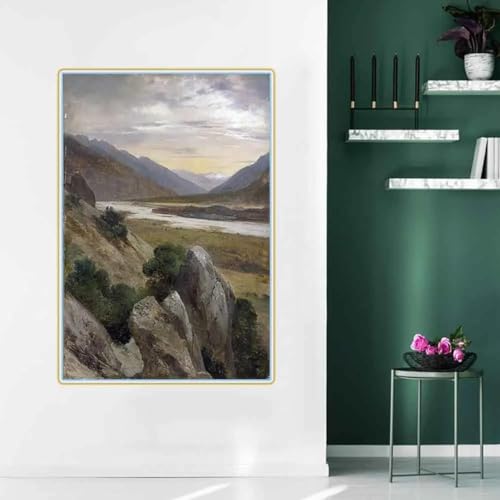 Toile Alexandre Calame paysage impression d'art premium décoration 80x120