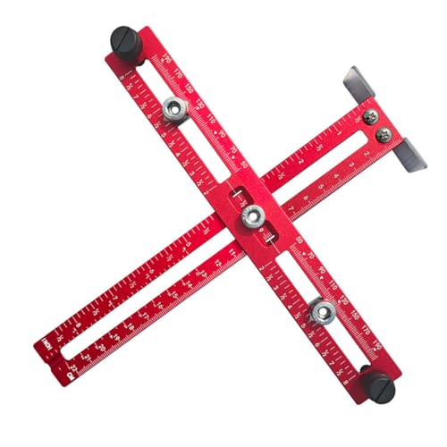 Plantilla Ajustable para Herrajes para Gabinetes, Herramienta para Taladrar con Precisión Manijas y Tiradores, Ideal para Carpinteros, Aleaciones de Aluminio, Cajones de Cocina y