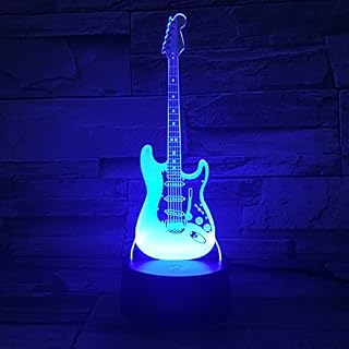 Xdorra beth de guitare lampe 3D 7 couleurs lumières créatives Table de chambre lumières décoratives meilleurs cadeaux… - Les Beatles, Paul McCartney, John Lennon, RIngo Starr, George Harrison Xdorra beth de guitare lampe 3D 7 couleurs lumières créatives Table de chambre lumières décoratives meilleurs cadeaux… – Image 4