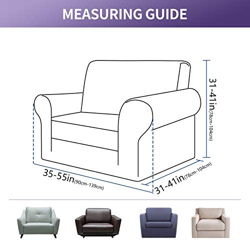 Joccun Stretch Chair Couch Cover,1-Piece Water Repellent Sofa Slipcover Spandex Jacquard Fabric Sofa Covers With Elastic Bottom,Washable Furniture Protector For Dogs,Cats,Kids(Armchair,Charcoal) #TOP1