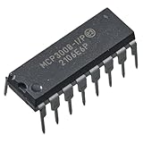 PENGLIN 1 Stück MCP3008-I/P MCP3008 MCP 8-Kanal 10-Bit A/D-Wandler mit serieller SPI-Schnittstelle 2,7V, DIP-16.