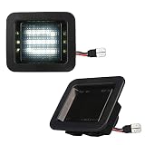 MbuyDIY LED License Plate Light Lamp Assembly Compatible with 2015-2020 F150 17-20 Raptor Smoke Lens