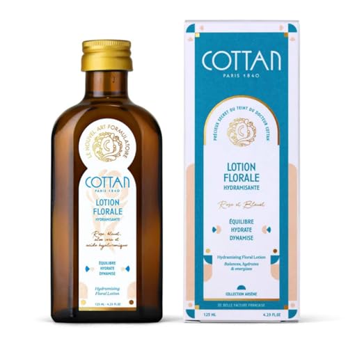 COTTAN Paris Moisturizing Floral Facial Lotion | Natural Rose &