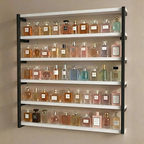 Prateleira Expositora De Parede Para Perfumes E Esmaltes(Preto)